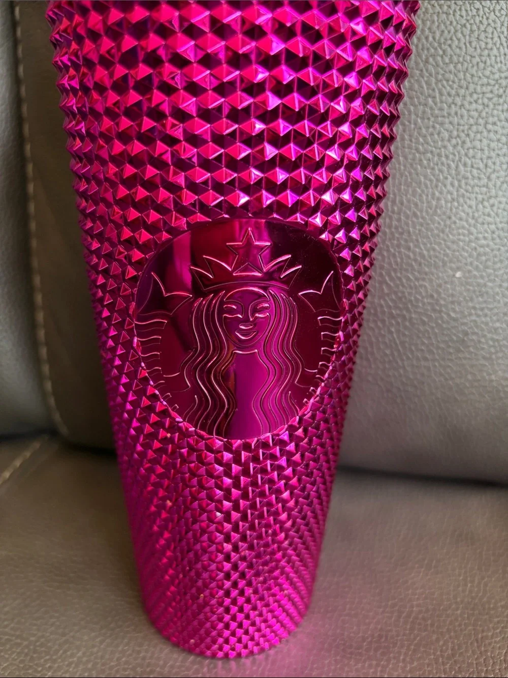 Starbucks Hot Pink Studded Tumbler with Straw